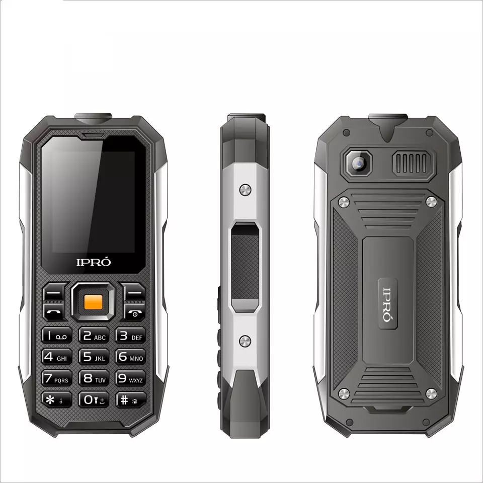IPRO 2 Inch Rugged Phone Factory Outlet 2G Network Capable Bar Battery IP67 Waterproof 2500mAh Large Battery Cell Phone