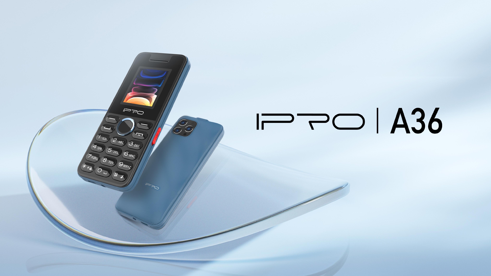IPRO A36 3 SIM card while standby GSM 2G Mini phone 1.77 inch screen 1800mAh battery 0.3MP feature phone